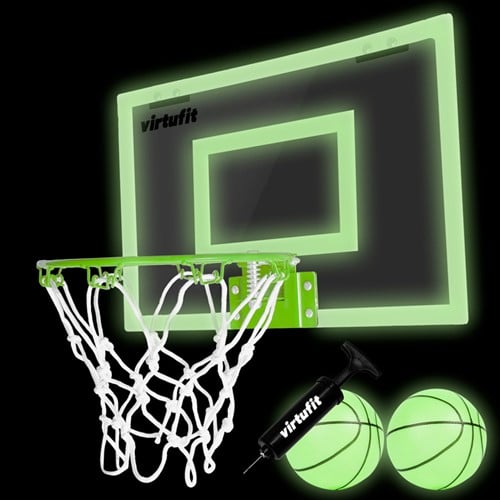 VirtuFit Pro Mini Basketbalbord met 2 Ballen en Pomp - Glow In the Dark-2