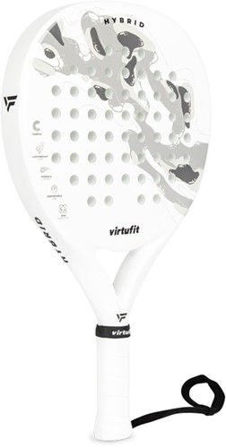 VirtuFit Hybrid Padel Racket - Wit - Grijs