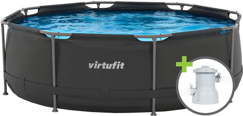 VirtuFit Rond Zwembad - 244 cm - Inclusief Filterpomp