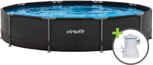 VirtuFit Rond Zwembad - 366 cm - Inclusief Filterpomp - Tweedekans