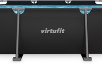 Zijaanzicht van het VirtuFit opzetzwembad met duidelijke weergave van het frame en het merklogo.