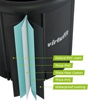 VirtuFit IJsbad XXL - 375 Liter - Antraciet - Inclusief accessoires-3