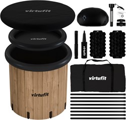VirtuFit IJsbad XXL - 375 Liter - Wood Look - Inclusief accessoires