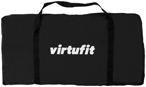 Zwarte draagtas met VirtuFit logo voor het eenvoudig opbergen en vervoeren van het ijsbad