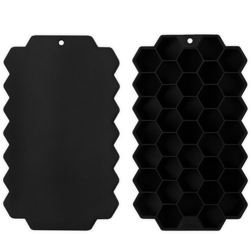 Set van twee siliconen ijsblokjesvormen met honingraatpatroon voor het koelen van het VirtuFit ijsbad water