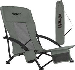 VirtuFit Strandstoel opvouwbaar - Campingstoel - Grijs