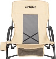 VirtuFit Opvouwbare Strandstoel - Beige-2
