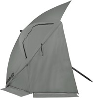 VirtuFit Strandparasol Premium - Windscherm - 225 cm - Grijs-3