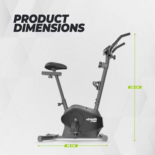 Infographic van de VirtuFit HTR100 hometrainer waarop de handige tablethouder voor entertainment tijdens het trainen te zien is