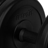 VirtuFit Verstelbare Dumbbellset - Halterset - Vinyl - Zwart - 1 x 15 kg
