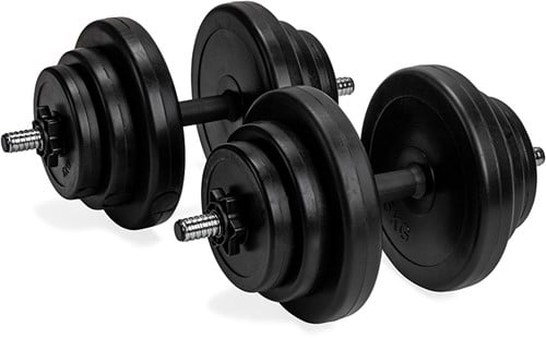 VirtuFit Verstelbare Dumbbell Set - Vinyl - 2 x 14 kg
