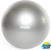 VirtuFit Anti-Burst Fitnessbal Pro - Gymbal - Swiss Ball - met Pomp - Grijs - 65 cm