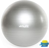 VirtuFit Anti-Burst Fitnessbal Pro - Gymbal - Swiss Ball - met Pomp - Grijs - 75 cm