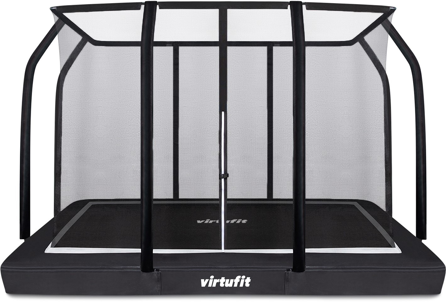 Nacht Socialistisch ketting VirtuFit Premium Inground Trampoline met Veiligheidsnet - Zwart - 213 x 305  cm | Fitwinkel.nl