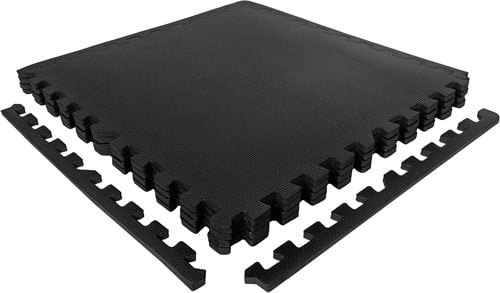 VirtuFit Fitness Puzzelmat - Vloermat - 12-delig - 240 x 180 cm - Zwart