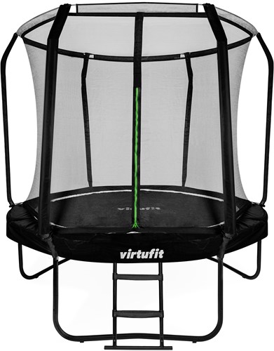 VirtuFit Premium Trampoline met Veiligheidsnet - Zwart - 244 cm