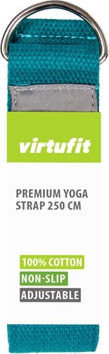 VirtuFit Premium Yoga Riem - 250 cm - Ocean Green-2