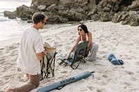 VirtuFit Opvouwbare Strandstoel - Grijs - sfeerafbeelding 1