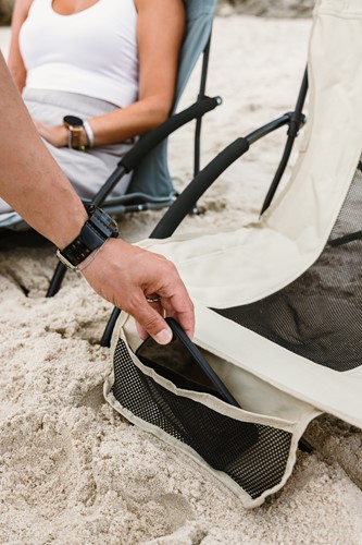VirtuFit Opvouwbare Strandstoel - Beige - sfeerafbeelding 4