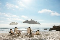 VirtuFit Opvouwbare Camping Stoel - Strandstoel - Beige - sfeerafbeelding 4