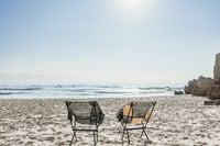 VirtuFit Camping Stoel Compact - Strandstoel  - Grijs - sfeerafbeelding 2