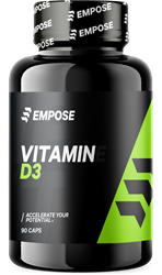 Empose Nutrition Vitamine D3 - 90 Capsules