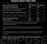 Voedingswaarden Empose Water Clear Pear