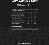 Empose Nutrition Whey Protein - Eiwit Poeder - Cookies & Cream - 908 gram-3