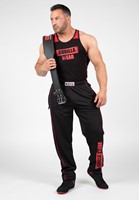 Gorilla Wear Wallace Mesh Pants - Zwart/Rood-2