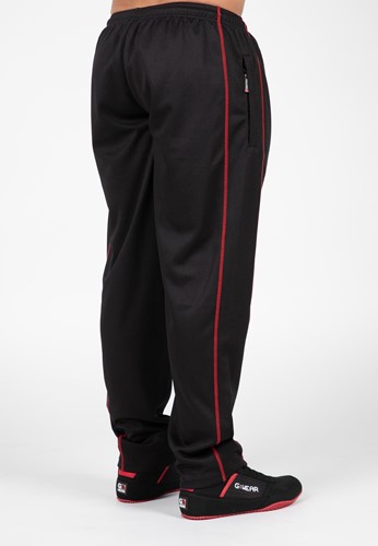 Gorilla Wear Wallace Mesh Pants - Zwart/Rood-3