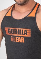 Gorilla Wear Wallace Tank Top - Grijs/Oranje-3