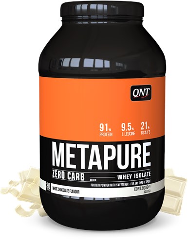 QNT Metapure Whey Protein Isolate - Eiwit Poeder - 908 gr - White Chocolate