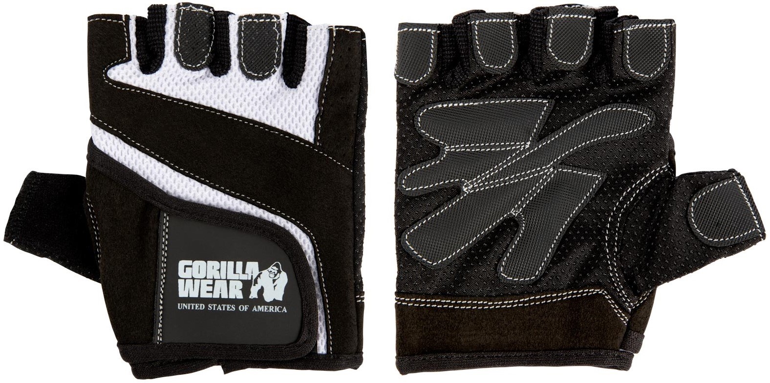 veiligheid heel Majestueus Gorilla Wear Womens Fitness Gloves - Fitness Handschoenen - Zwart / Wit - M  | Fitwinkel.nl