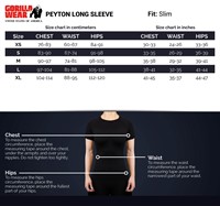 Peyton Size Chart