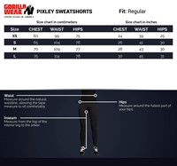 Gorilla Wear Pixley Shorts Maattabel