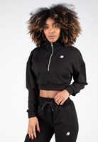 Gorilla Wear Ocala Cropped Half-Zip Sweatshirt - Zwart - XS
