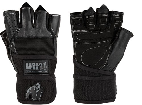 Gorilla Wear Dallas Wrist Wrap Handschoenen - Fitness Handschoenen - Zwart