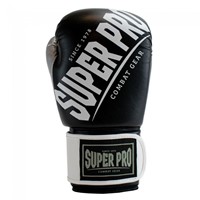 Super Pro Combat Gear Rebel (Kick)Bokshandschoenen - Zwart/Grijs/Wit-2