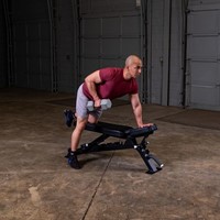 Body-Solid Pro Club Line Verstelbare Flat/Incline/Decline Trainingsbank - Fitnessbank - Zwart