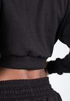 Gorilla Wear Ocala Cropped Half-Zip Sweatshirt - Zwart