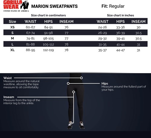 Gorilla Wear Marion Joggingbroek - Zwart