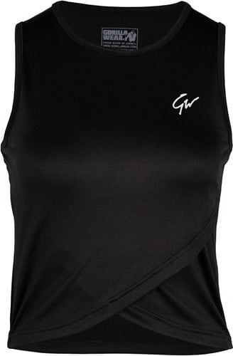 Gorilla Wear Estelle Twisted Crop Top - Zwart
