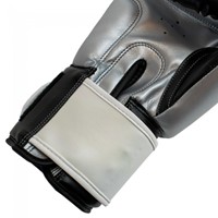 Super Pro Combat Gear Rebel (Kick)Bokshandschoenen - Zwart/Grijs/Wit