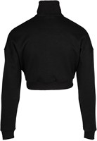 Gorilla Wear Ocala Cropped Half-Zip Sweatshirt - Zwart